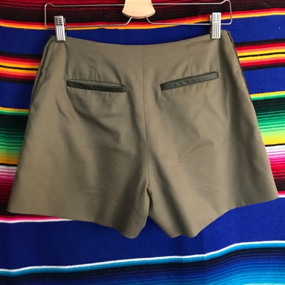 Garmentory Vincetta Leather Pocket Shorts Perforated - Picture 6 of 8